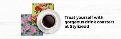 Treat yourself with gorgeous drink coasters at Stylizedd