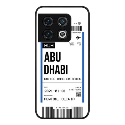 OnePlus 10 Pro 5G Rugged Black Custom Flight Boarding Pass Ticket Phone Case - OnePlus - Stylizedd.com