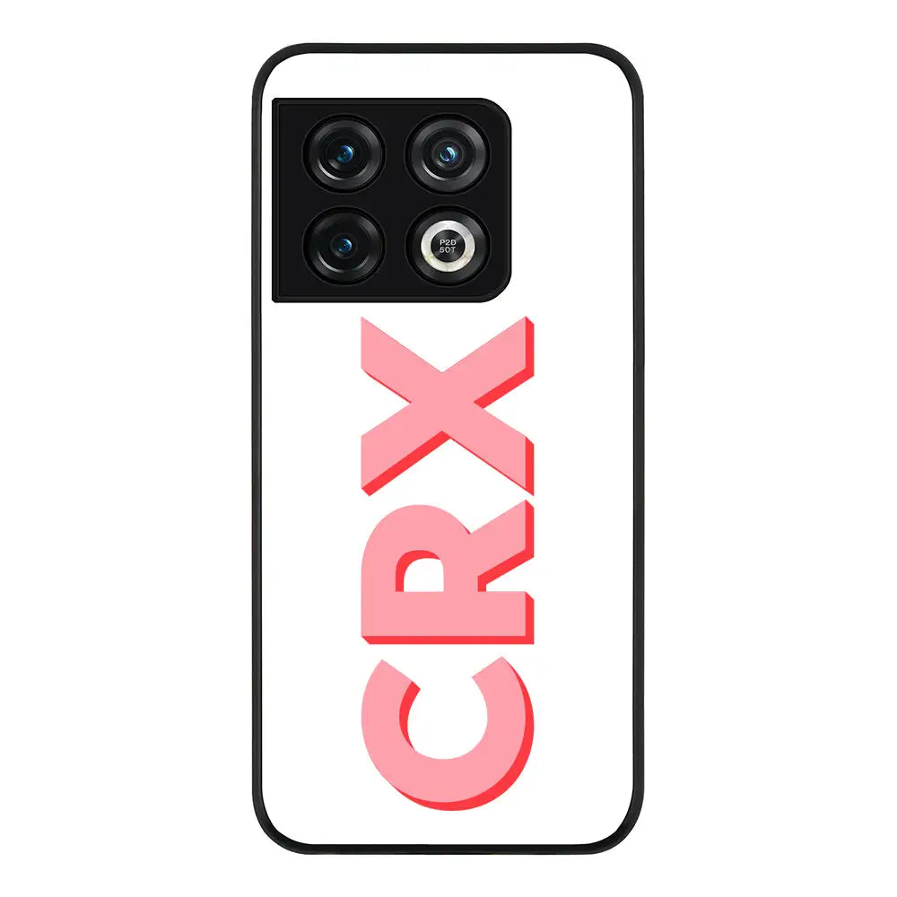 OnePlus 10 Pro 5G Rugged Black Personalized Monogram Initial 3D Shadow Text Phone Case - OnePlus - Stylizedd.com