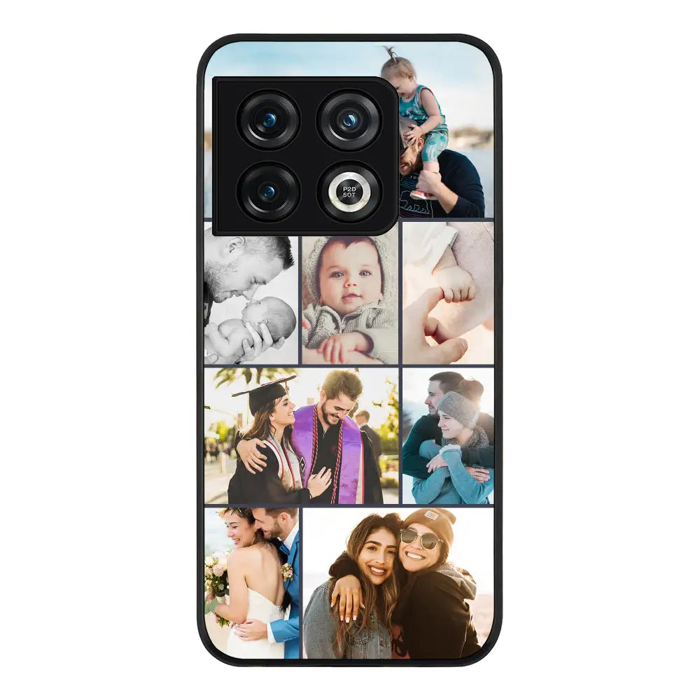 OnePlus 10 Pro 5G Rugged Black Personalised Photo Collage Grid Phone Case - OnePlus - Stylizedd.com