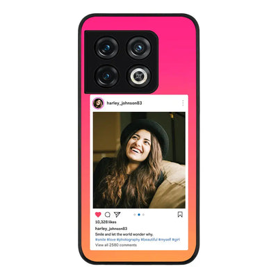 OnePlus 10 Pro 5G / Rugged Black Phone Case Custom Photo Instagram Post Template, Phone Case - OnePlus - Stylizedd
