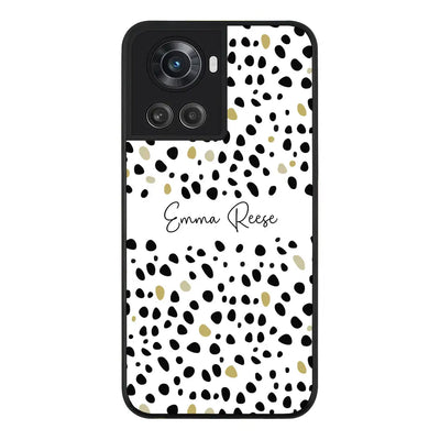 OnePlus 10R 5G / OnePlus Ace 5G Rugged Black Pebble Multi Color Custom Text, My Name Phone Case - OnePlus - Stylizedd.com