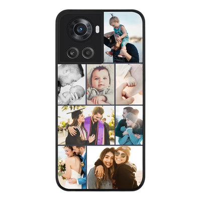 OnePlus 10R 5G / OnePlus Ace 5G Rugged Black Personalised Photo Collage Grid Phone Case - OnePlus - Stylizedd.com