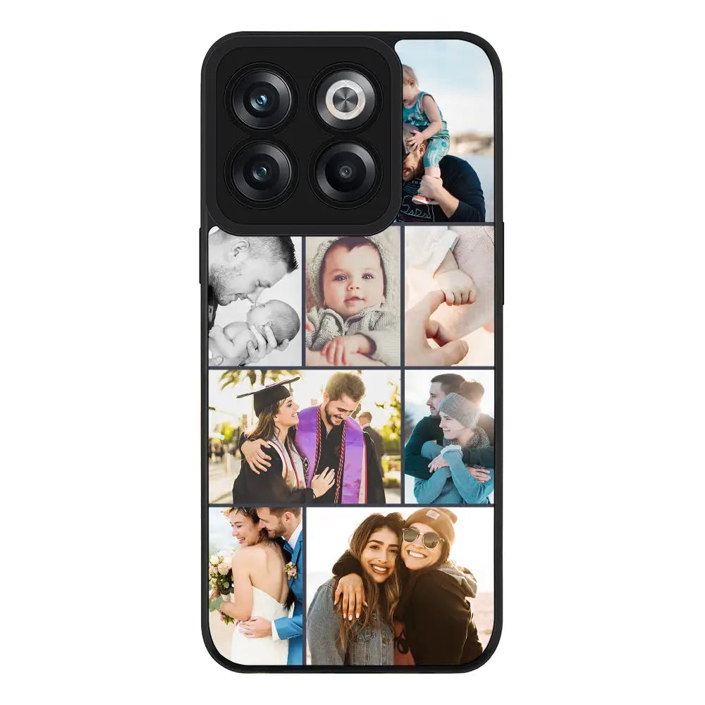 OnePlus 10T Rugged Black Personalised Photo Collage Grid Phone Case - OnePlus - Stylizedd.com