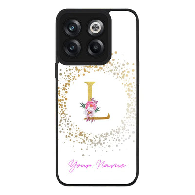 OnePlus 10T Rugged Black Floral Initial Phone Case - OnePlus - Stylizedd.com