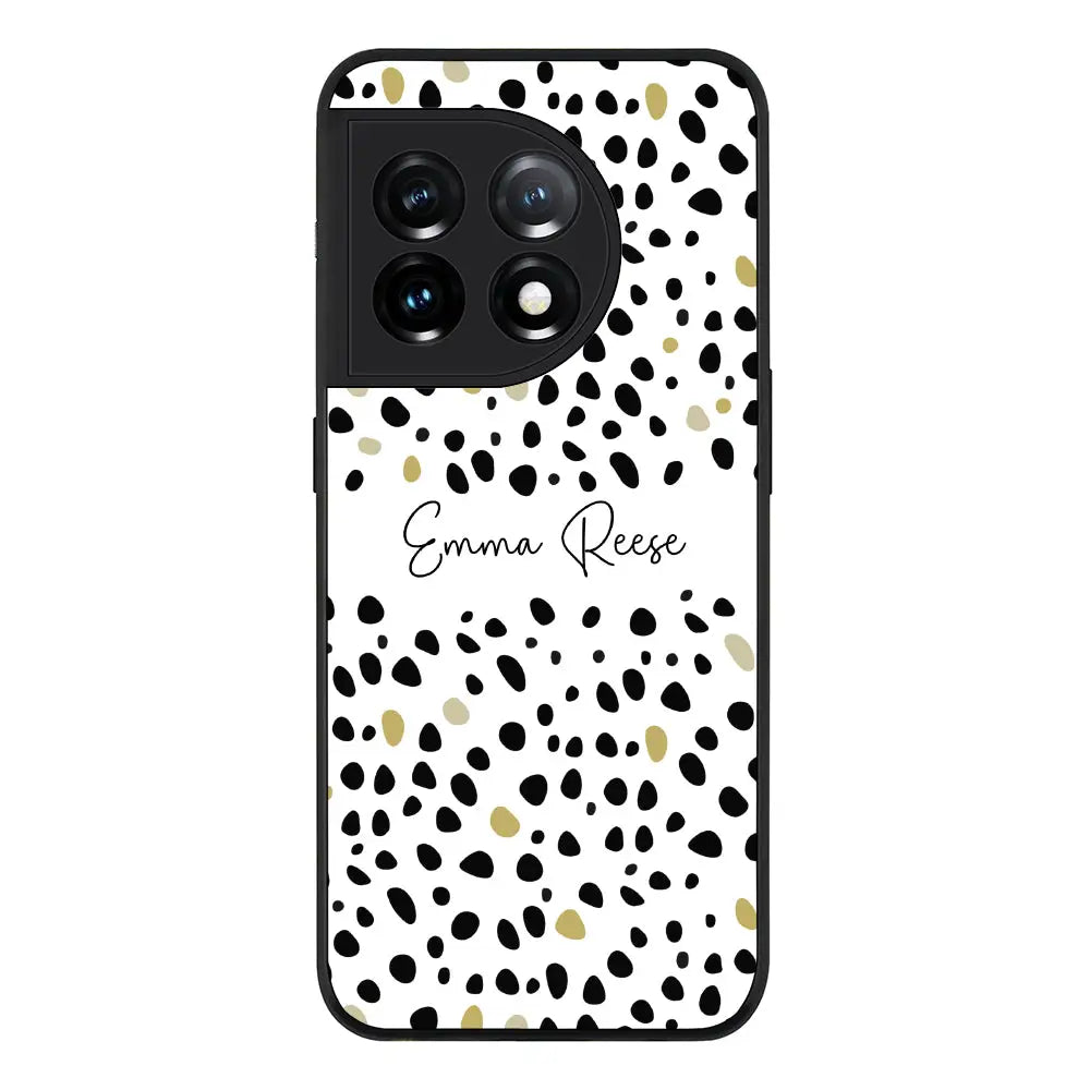 OnePlus 11 5G Rugged Black Pebble Multi Color Custom Text, My Name Phone Case - OnePlus - Stylizedd.com
