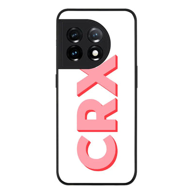 OnePlus 11 5G Rugged Black Personalized Monogram Initial 3D Shadow Text Phone Case - OnePlus - Stylizedd.com