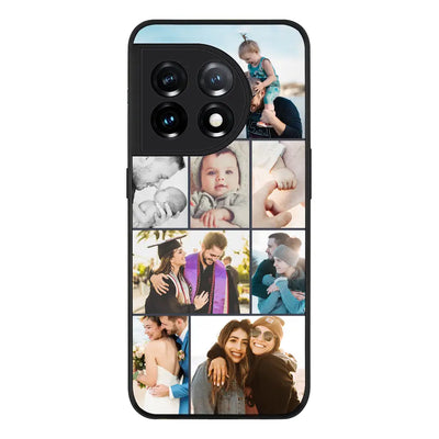 OnePlus 11R 5G / OnePlus Ace 2 Rugged Black Personalised Photo Collage Grid Phone Case - OnePlus - Stylizedd.com