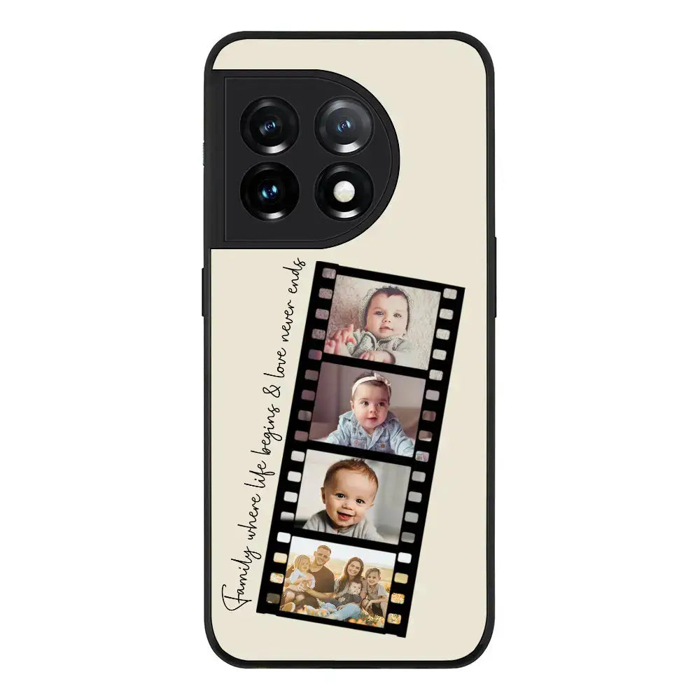OnePlus 11R 5G / OnePlus Ace 2 Rugged Black Custom Film Strips Personalised Movie Strip, Phone Case - OnePlus - Stylizedd.com