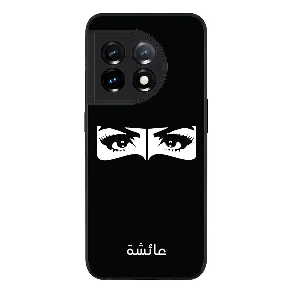 OnePlus 11R 5G / OnePlus Ace 2 / Rugged Black Custom Name Niqabi Eye, Phone Case - OnePlus - Stylizedd.com