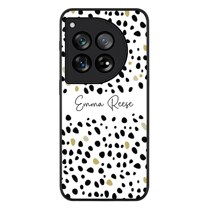 Pebble Multi Color Custom Text My Name Phone Case - OnePlus - 12 / Rugged Black - Stylizedd