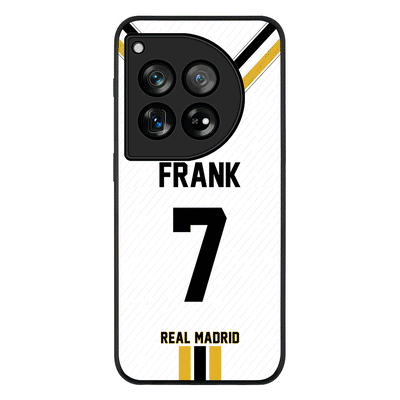 Personalized Football Clubs Jersey Phone Case Custom Name & Number - OnePlus - 12 / Rugged Black