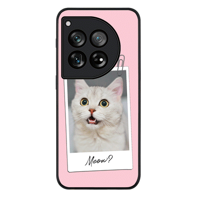 Polaroid Photo Pet Cat Phone Case - OnePlus - 12 / Rugged Black - Stylizedd