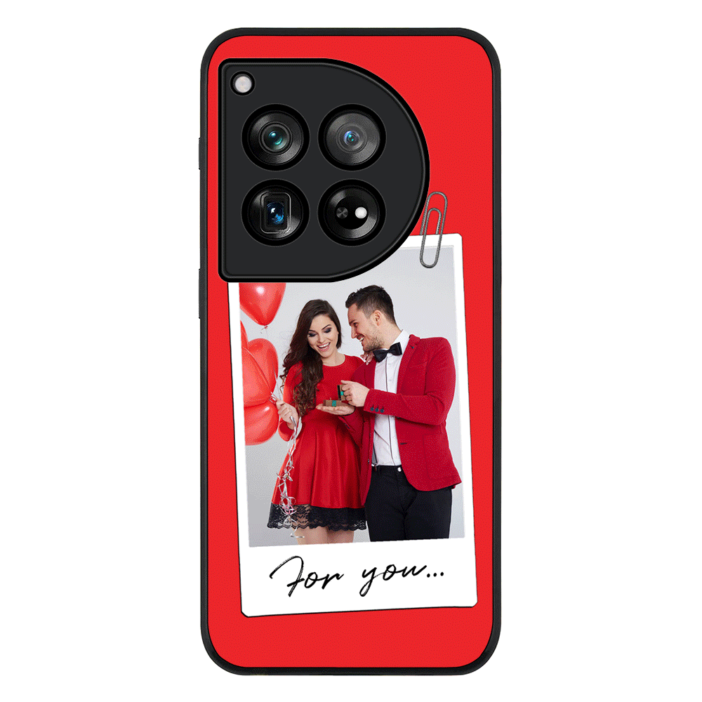 Personalized Polaroid Photo Valentine Phone Case - OnePlus - 12 / Rugged Black - Stylizedd