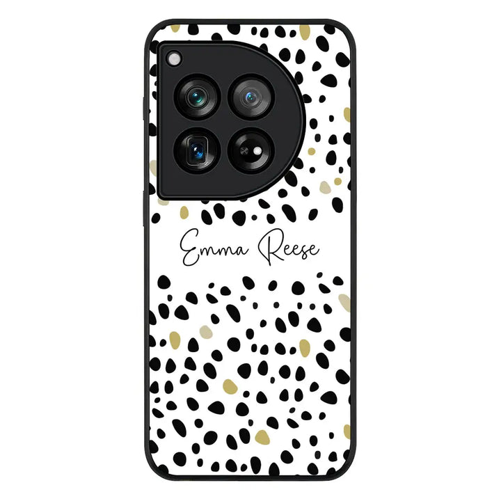 Pebble Multi Color Custom Text My Name Phone Case - OnePlus - 12R / Ace 3 / Rugged Black - Stylizedd