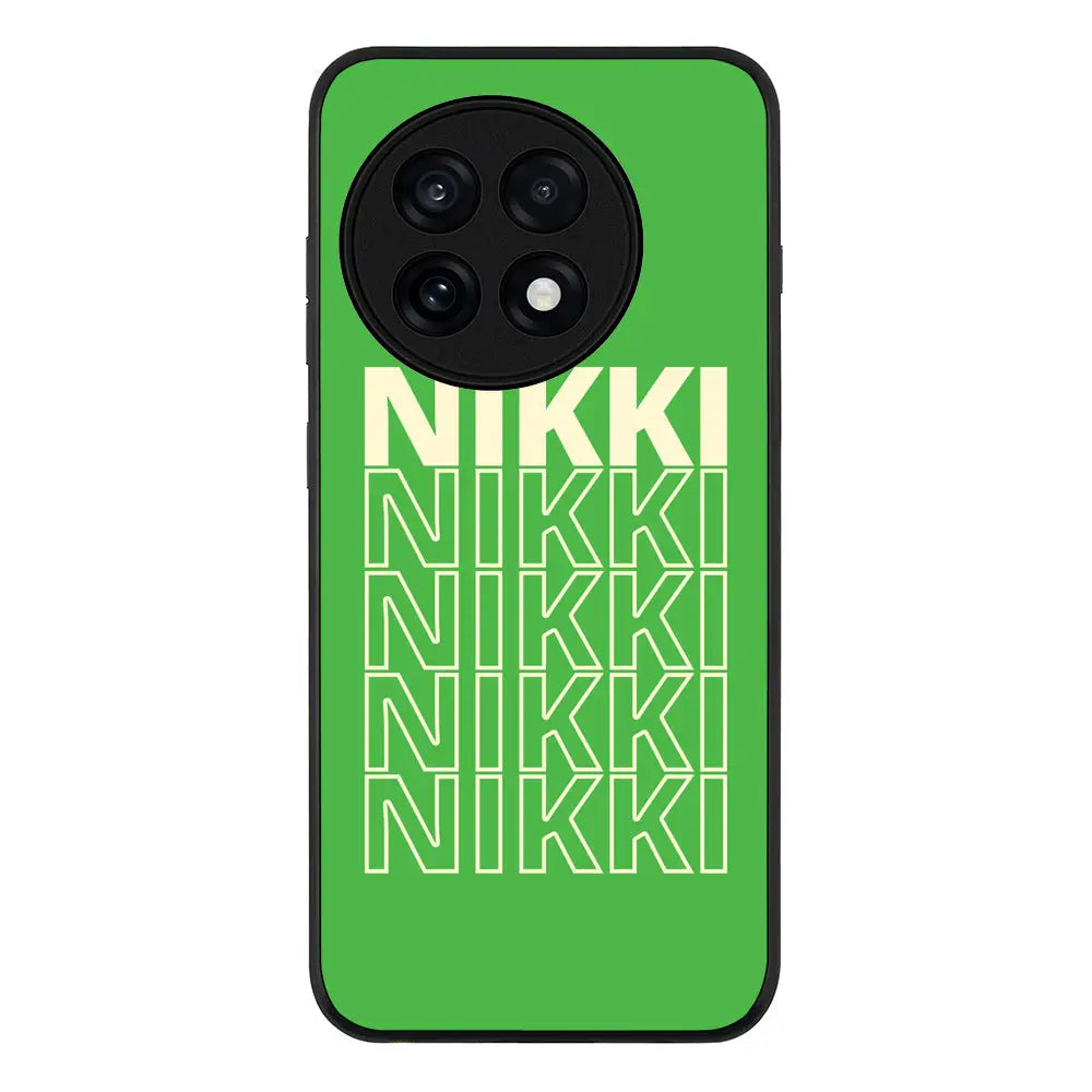 Repeated Monogram Phone Case - OnePlus - 13R / Ace 5 Pro / Rugged Black - Stylizedd