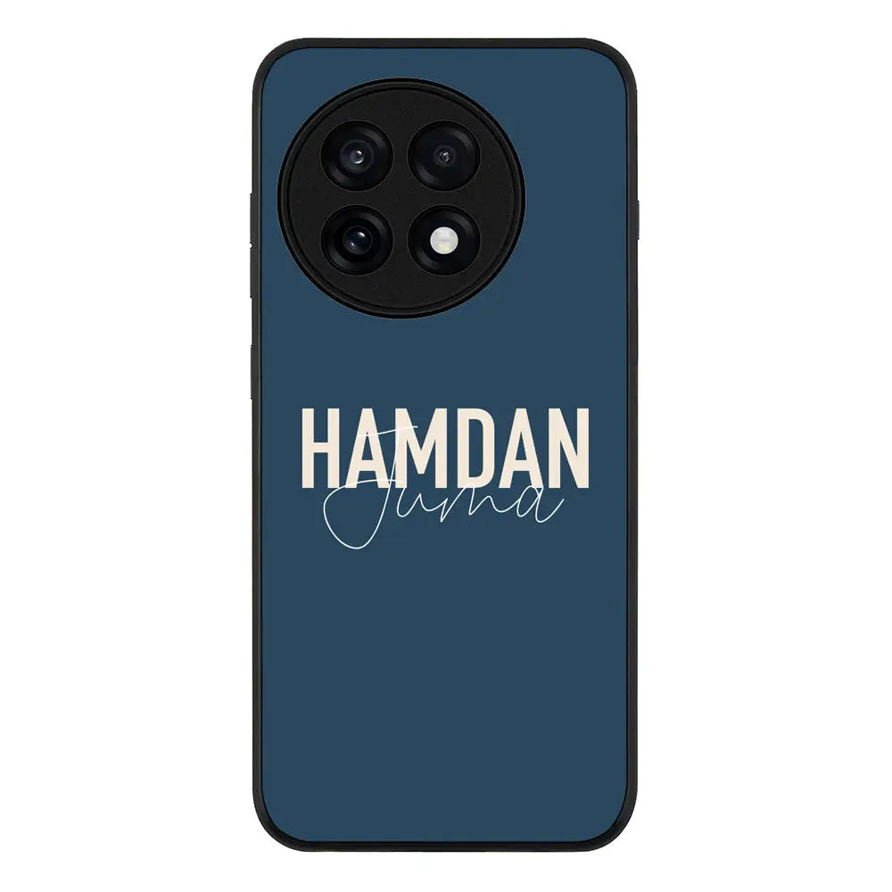 Personalized Name Horizontal Phone Case - OnePlus - 13R / Ace 5 Pro / Rugged Black - Stylizedd