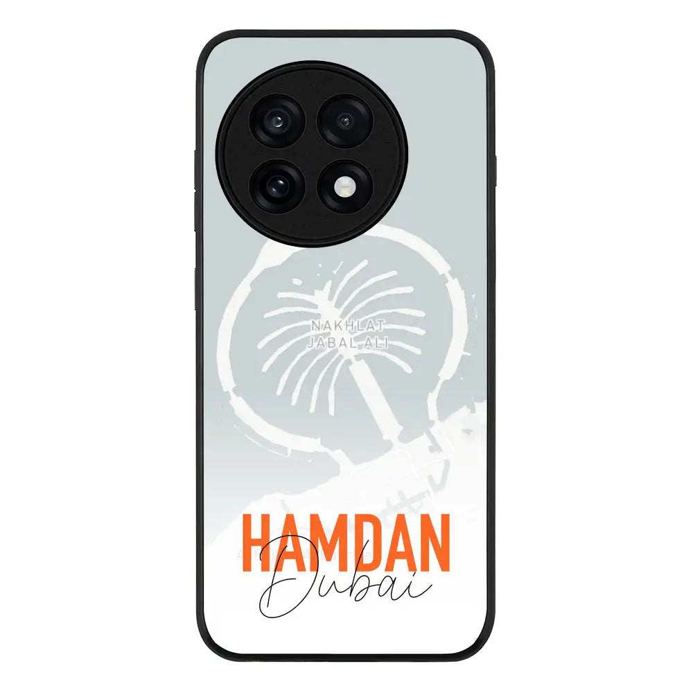 Personalized Location Map & Name Phone Case - OnePlus - 13R / Ace 5 Pro / Rugged Black - Stylizedd
