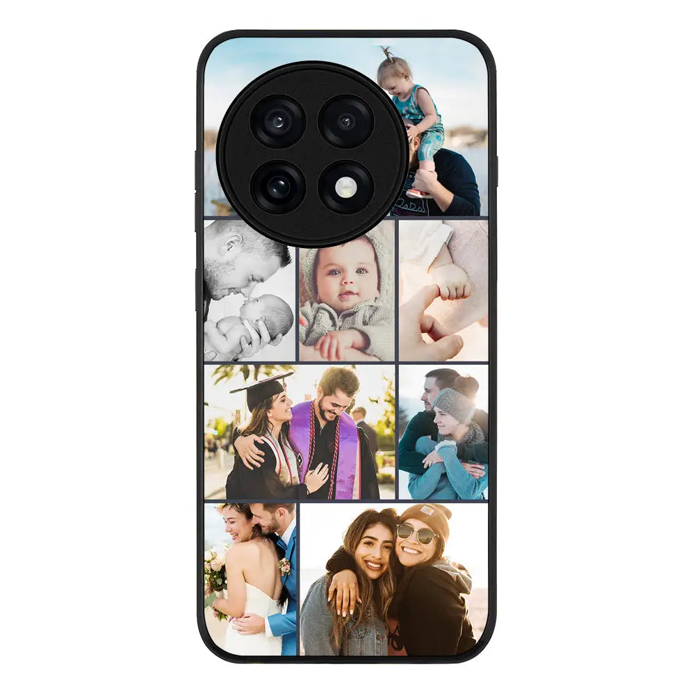 Personalised Photo Collage Grid Phone Case - OnePlus - 13R / Ace 5 Pro / Rugged Black - Stylizedd