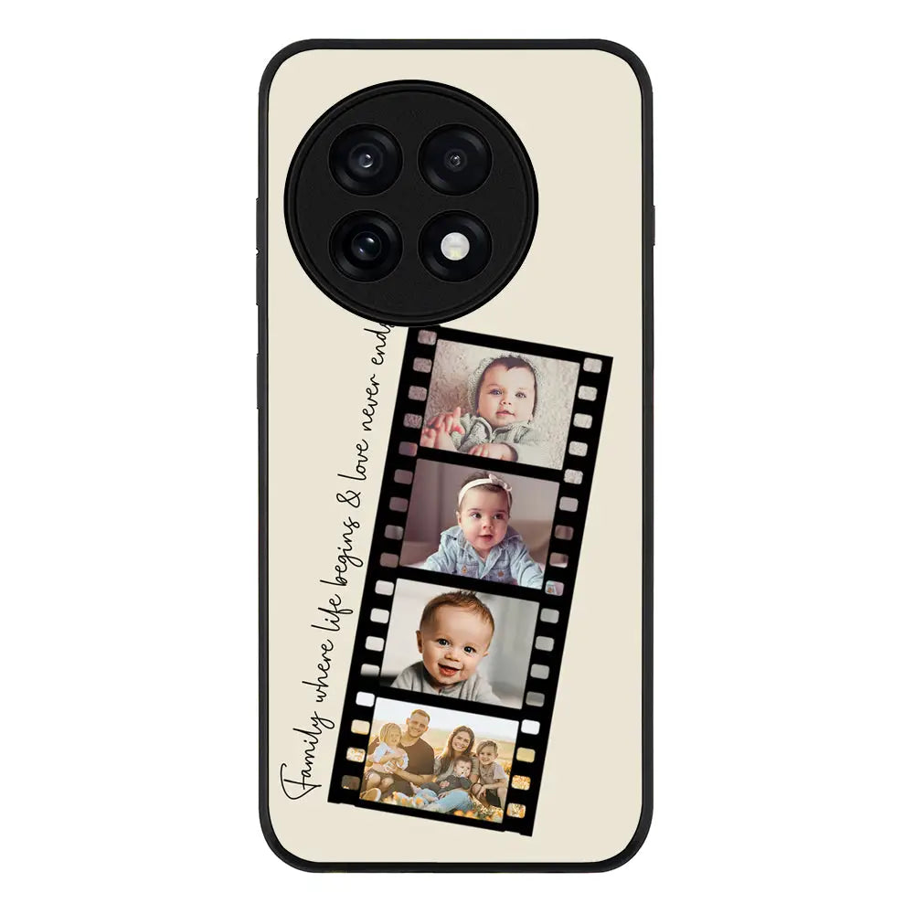 Custom Film Strips Personalised Movie Strip Phone Case - OnePlus - 13R / Ace 5 Pro / Rugged Black