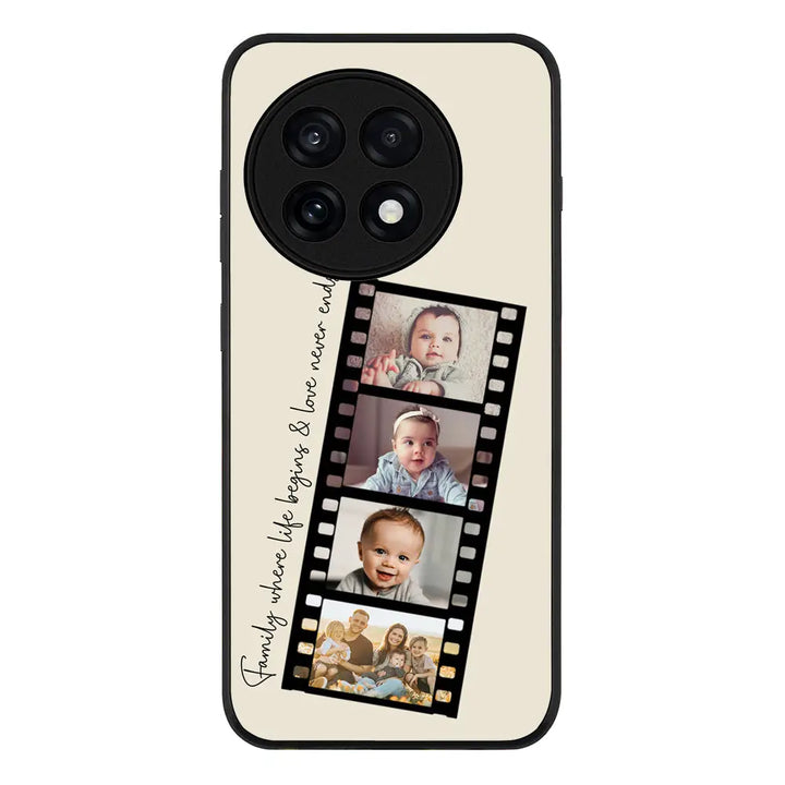 Custom Film Strips Personalised Movie Strip Phone Case - OnePlus - 13R / Ace 5 Pro / Rugged Black