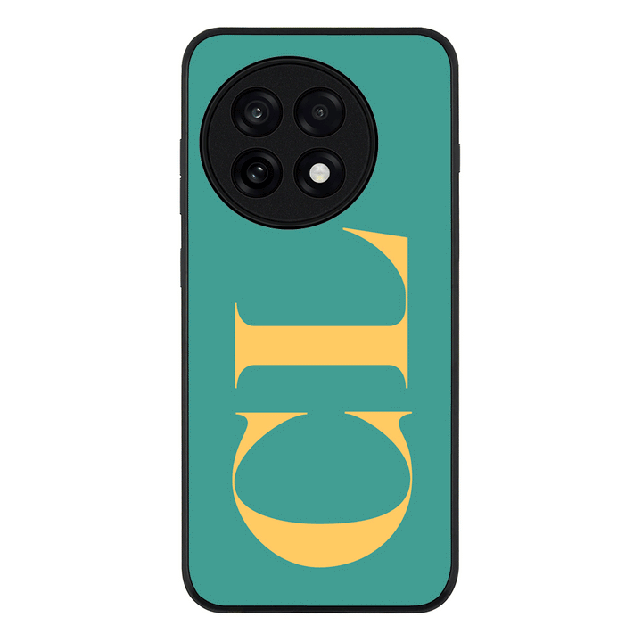 Personalized Monogram Large Initial 3D Shadow Text Phone Case - OnePlus - 13R / Ace 5 Pro / Rugged
