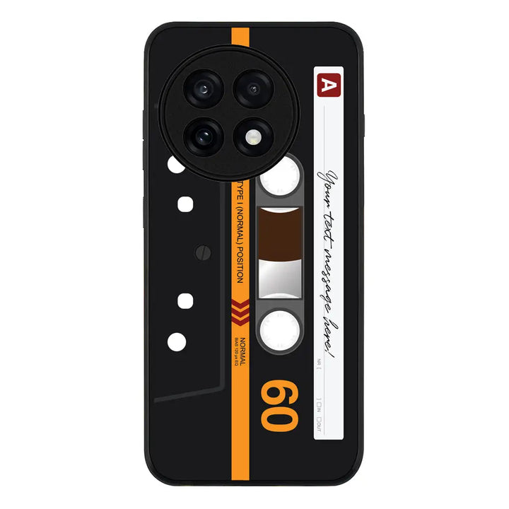 Custom Retro Cassette Tape Phone Case - OnePlus - 13R / Ace 5 Pro / Rugged Black - Stylizedd