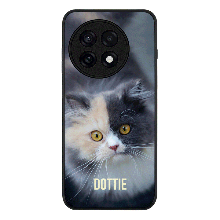 Personalized Pet Cat Phone Case - OnePlus - 13R / Ace 5 Pro / Rugged Black - Stylizedd