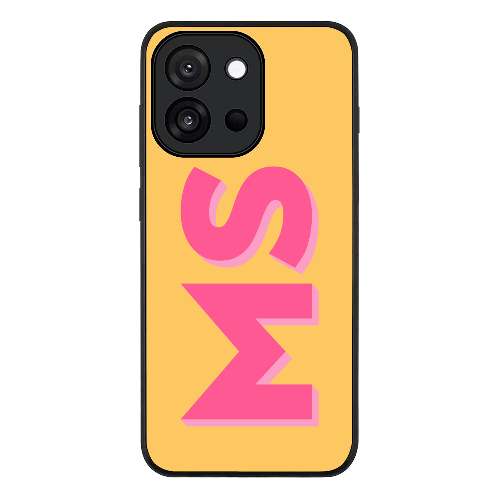 Personalized Monogram Initial 3D Shadow Text Phone Case - OnePlus