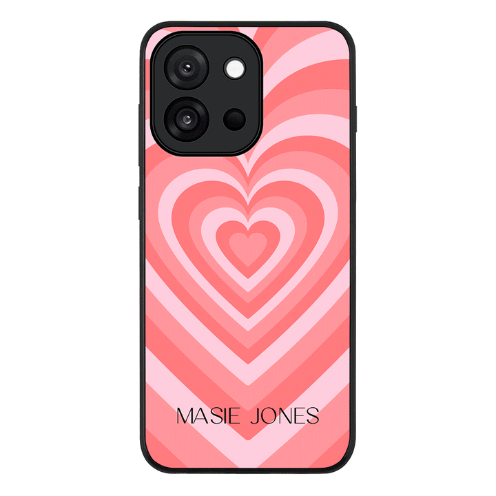 Personalized Name Retro Hearts, Phone Case - OnePlus
