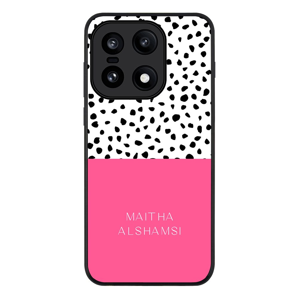 Personalized Text Colorful Spotted Dotted, Phone Case - OnePlus