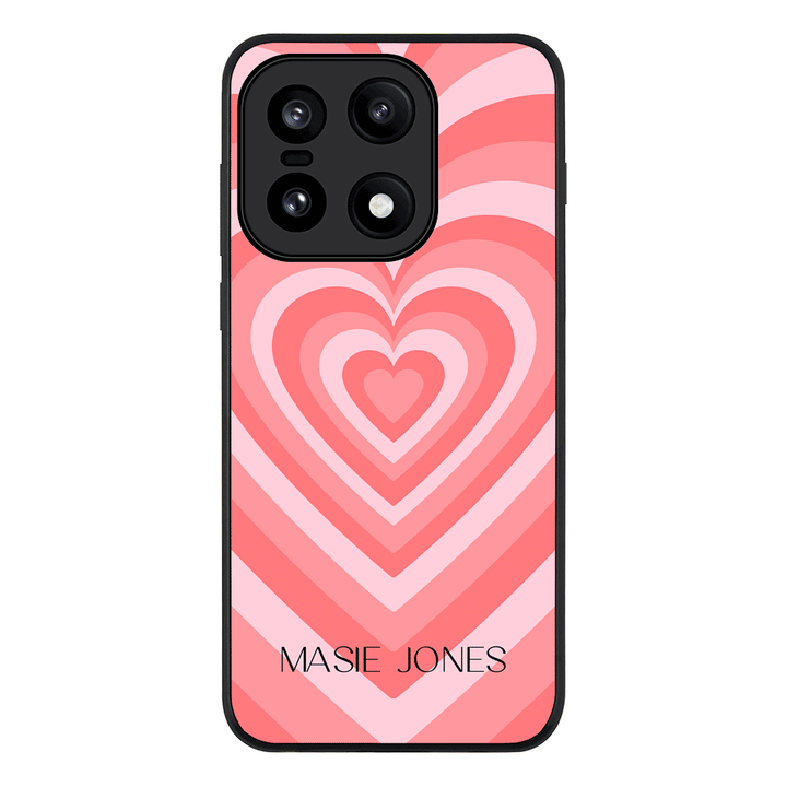 Personalized Name Retro Hearts, Phone Case - OnePlus
