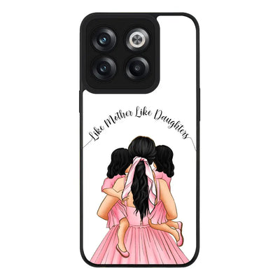 OnePlus Ace Pro / Rugged Black Phone Case Mother 2 daughters Custom Clipart, Text Phone Case - OnePlus - Stylizedd