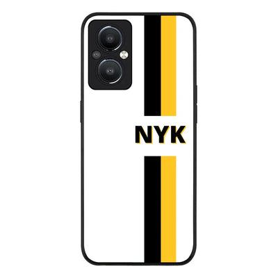 OnePlus Nord N20 5G Rugged Black Custom Striped Monogram Phone Case - OnePlus - Stylizedd.com
