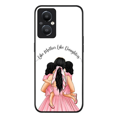 OnePlus Nord N20 5G / Rugged Black Phone Case Mother 2 daughters Custom Clipart, Text Phone Case - OnePlus - Stylizedd