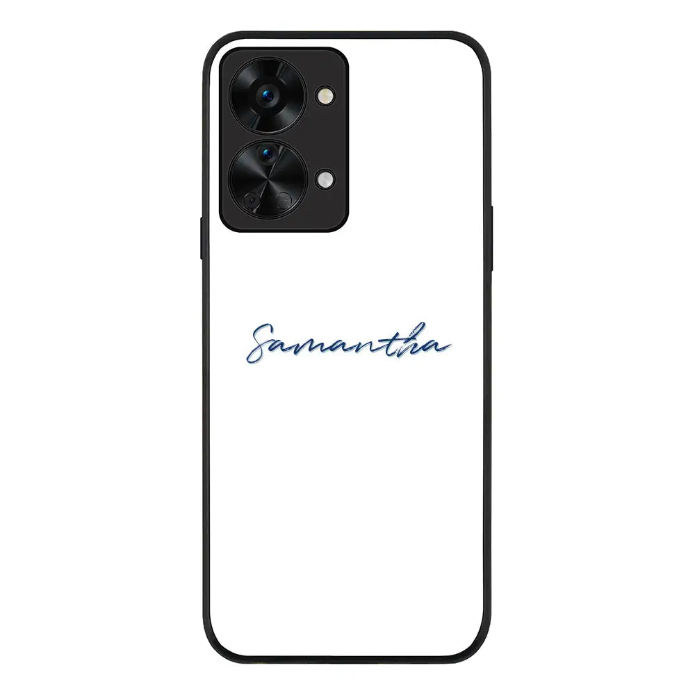 OnePlus Nord 2T Rugged Black Custom Text, My Name Phone Case - OnePlus - Stylizedd.com