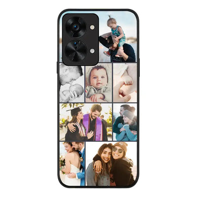 OnePlus Nord 2T Rugged Black Personalised Photo Collage Grid Phone Case - OnePlus - Stylizedd.com