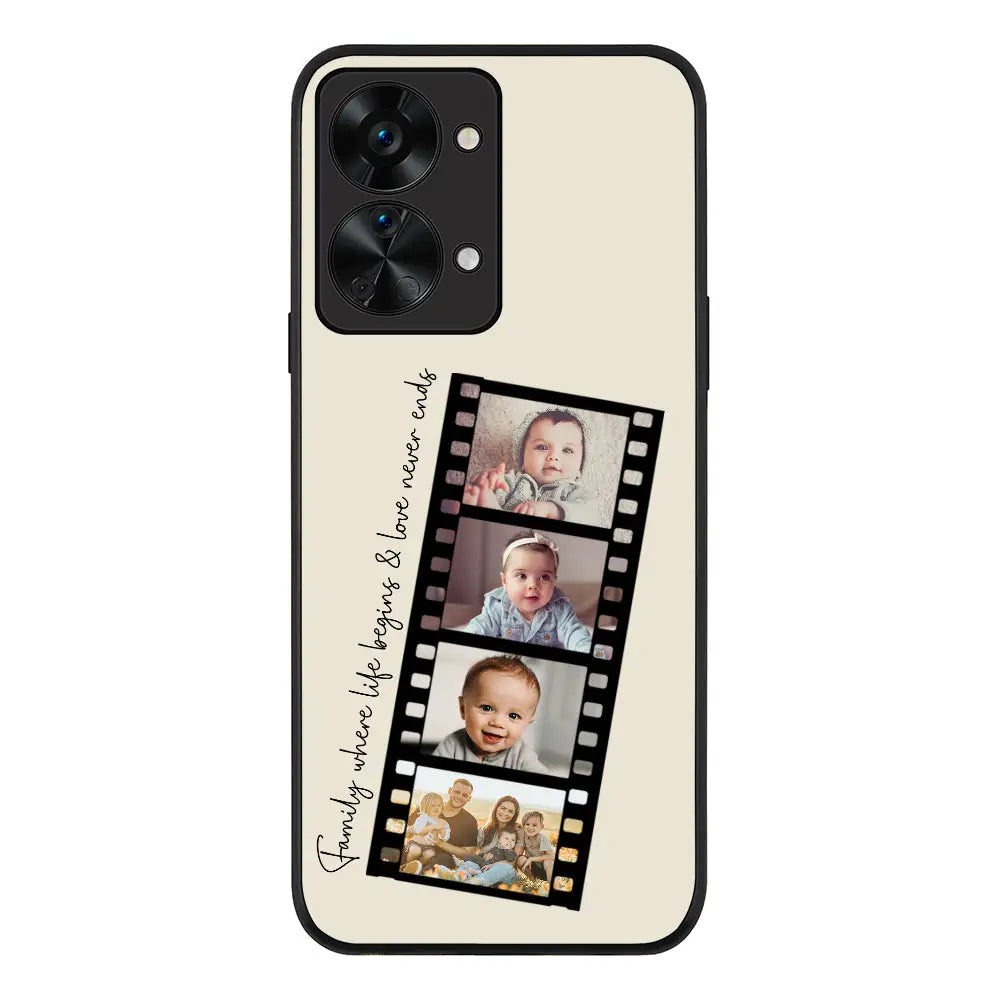 OnePlus Nord 2T Rugged Black Custom Film Strips Personalised Movie Strip, Phone Case - OnePlus - Stylizedd.com