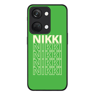 Repeated Monogram Phone Case - OnePlus - Nord 3 5G / Ace 2V / Rugged Black - Stylizedd