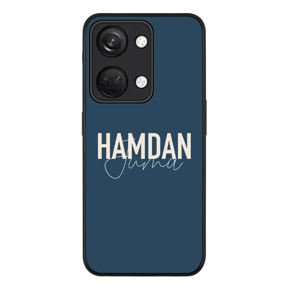 Personalized Name Horizontal Phone Case - OnePlus - Nord 3 5G / Ace 2V / Rugged Black - Stylizedd
