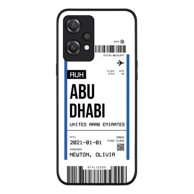 OnePlus Nord CE 2 Lite 5G Rugged Black Custom Flight Boarding Pass Ticket Phone Case - OnePlus - Stylizedd.com