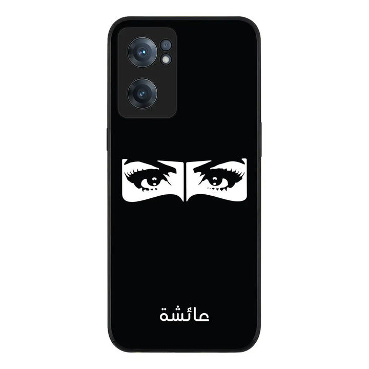 OnePlus Nord CE 2 5G / Rugged Black Custom Name Niqabi Eye, Phone Case - OnePlus - Stylizedd.com