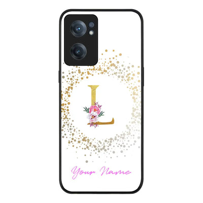 OnePlus Nord CE 2 5G Rugged Black Floral Initial Phone Case - OnePlus - Stylizedd.com