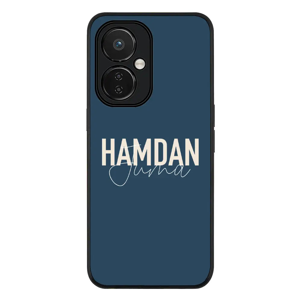 Personalized Name Horizontal Phone Case - OnePlus - Nord CE 3 Lite 5G / Rugged Black - Stylizedd