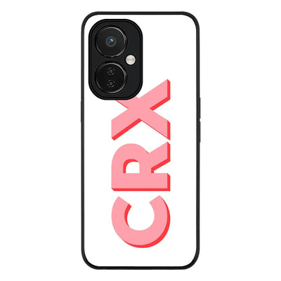 Personalized Monogram Initial 3D Shadow Text Phone Case - OnePlus - Nord CE 3 Lite 5G / Rugged Black