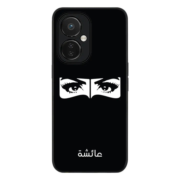 OnePlus Nord CE 3 Lite 5G / Rugged Black Custom Name Niqabi Eye, Phone Case - OnePlus - Stylizedd.com