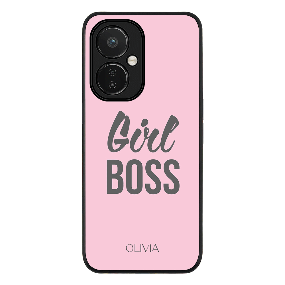 OnePlus Nord CE 3 Lite 5G / Rugged Black Personalized Name Girl Boss, Phone Case - OnePlus - Stylizedd.com