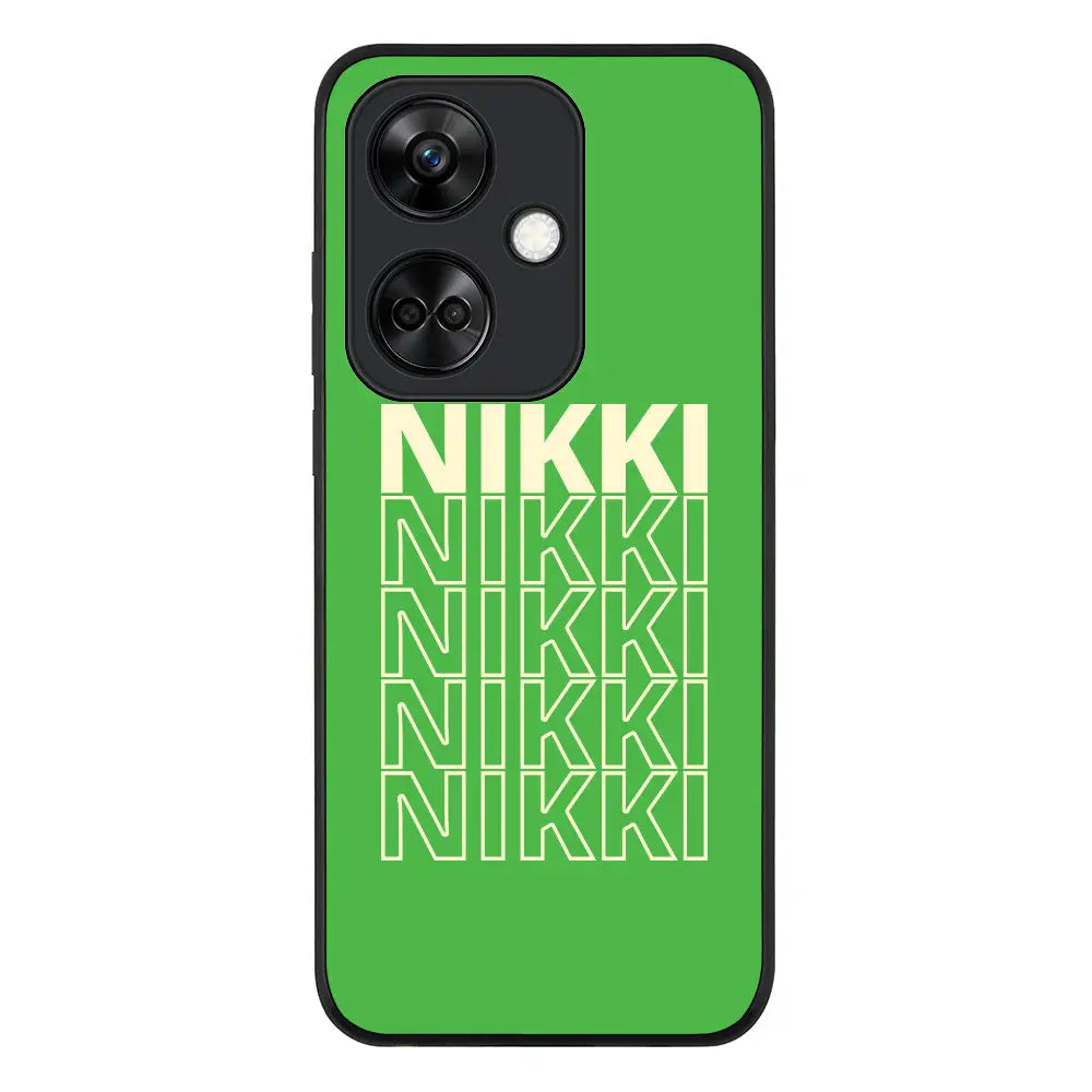 Repeated Monogram Phone Case - OnePlus - Nord CE 3 / Rugged Black - Stylizedd