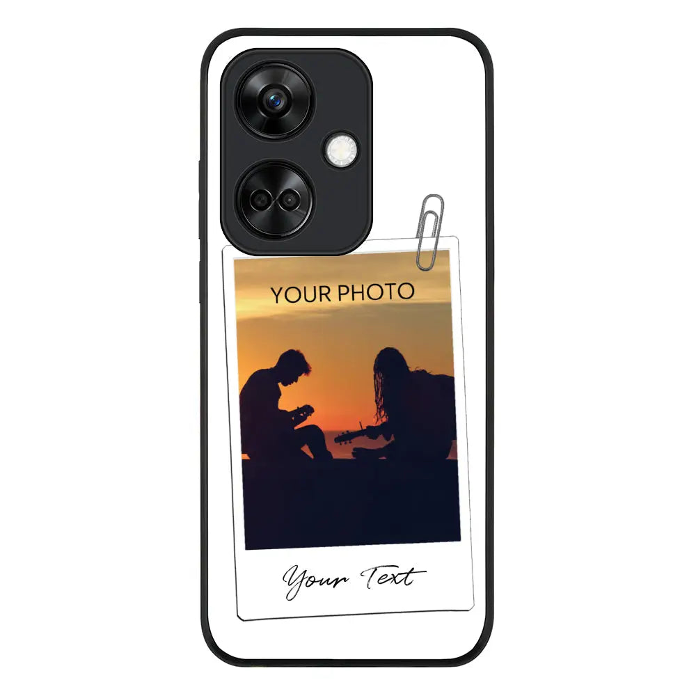 Oppo K11 / Rugged Black Phone Case Polaroid Photo Phone Case - Oppo - Stylizedd