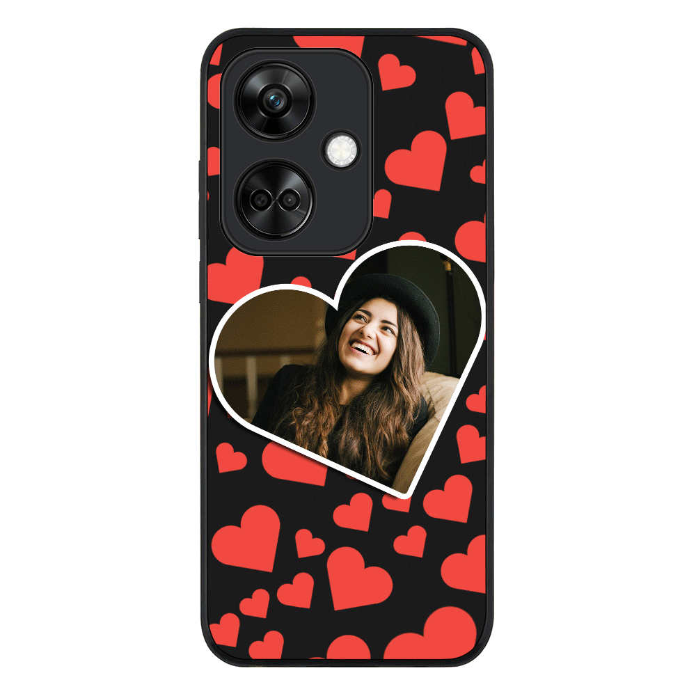 OnePlus Nord CE 3 / Rugged Black Phone Case Custom Photo Heart shaped, Phone Case - OnePlus - Stylizedd